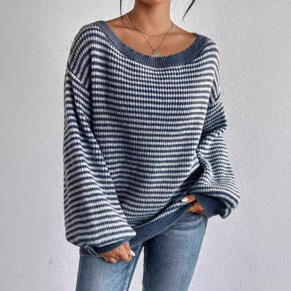 Dames Oversized Tricot Pull Chic und Stil