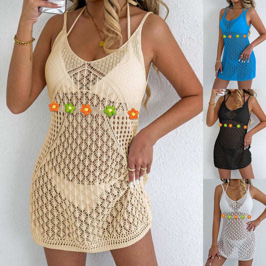 Robe Cover-Up Baignade Crochet Émaillé pour Femmes