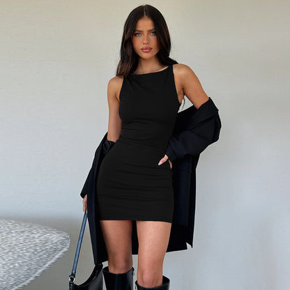 Robe mini moulante à volants pour dames Chic und Stil