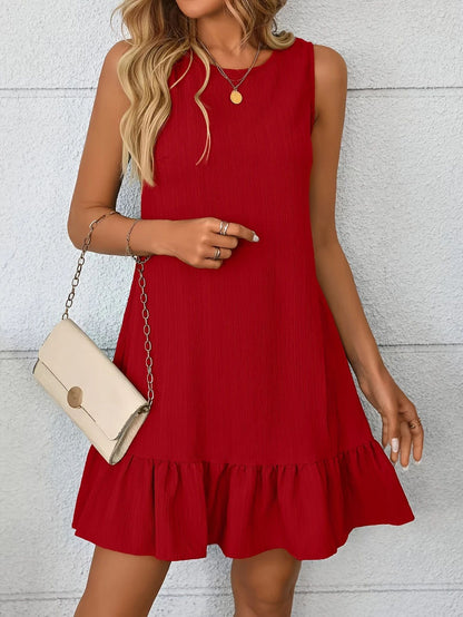 Robe mini à volants fluides pour femmes Chic und Stil