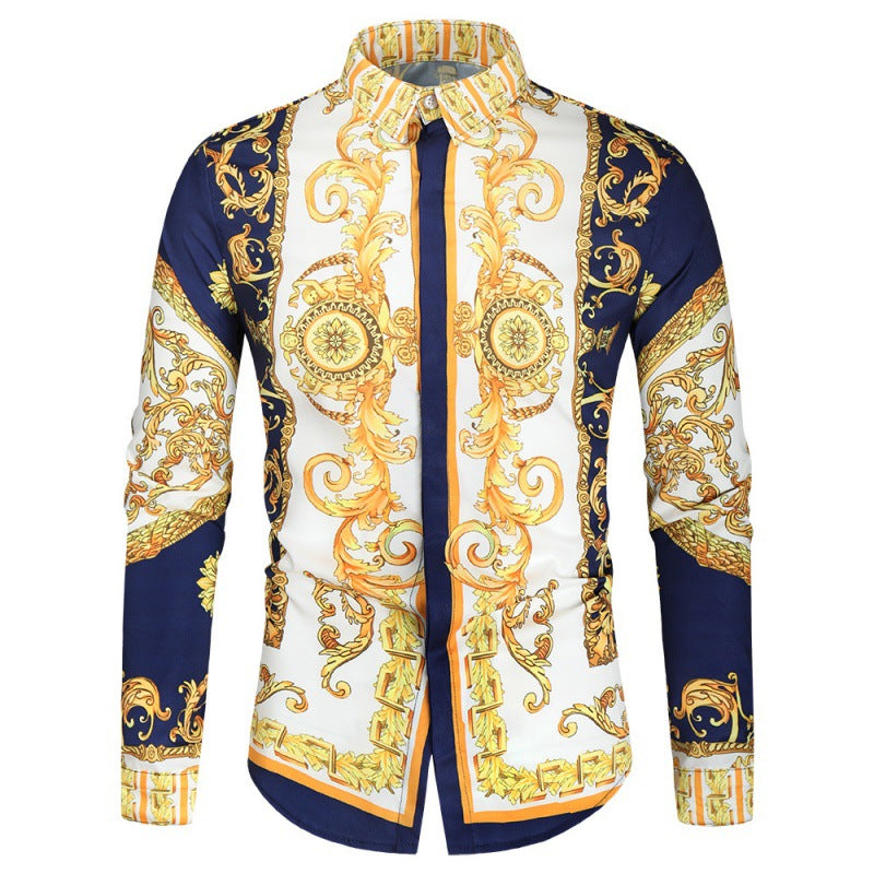 Chemise de luxe pour hommes avec un impressionnant motif baroque Chic und Stil