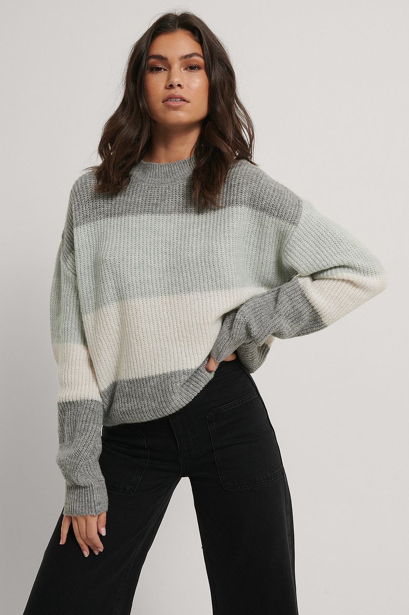 Pull en tricot confortable pour femmes avec un motif moderne et une coupe décontractée Chic und Stil
