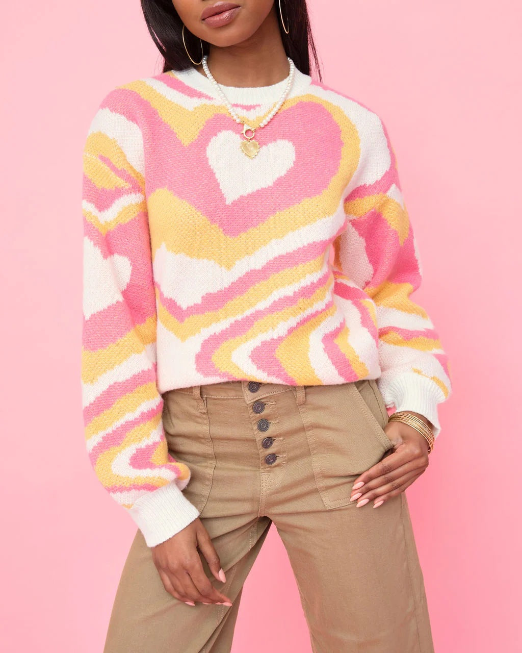 Femmes pull coloré Chic und Stil