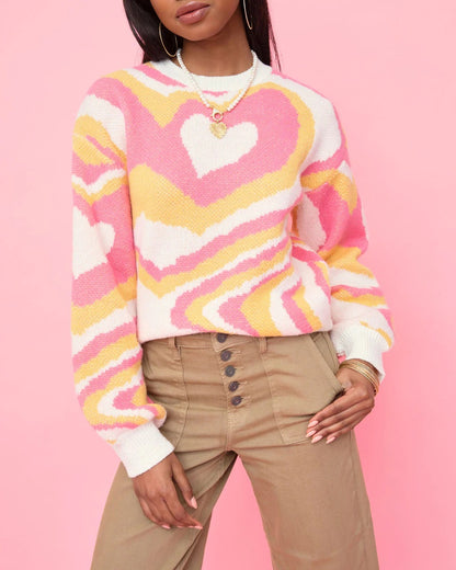 Femmes pull coloré Chic und Stil