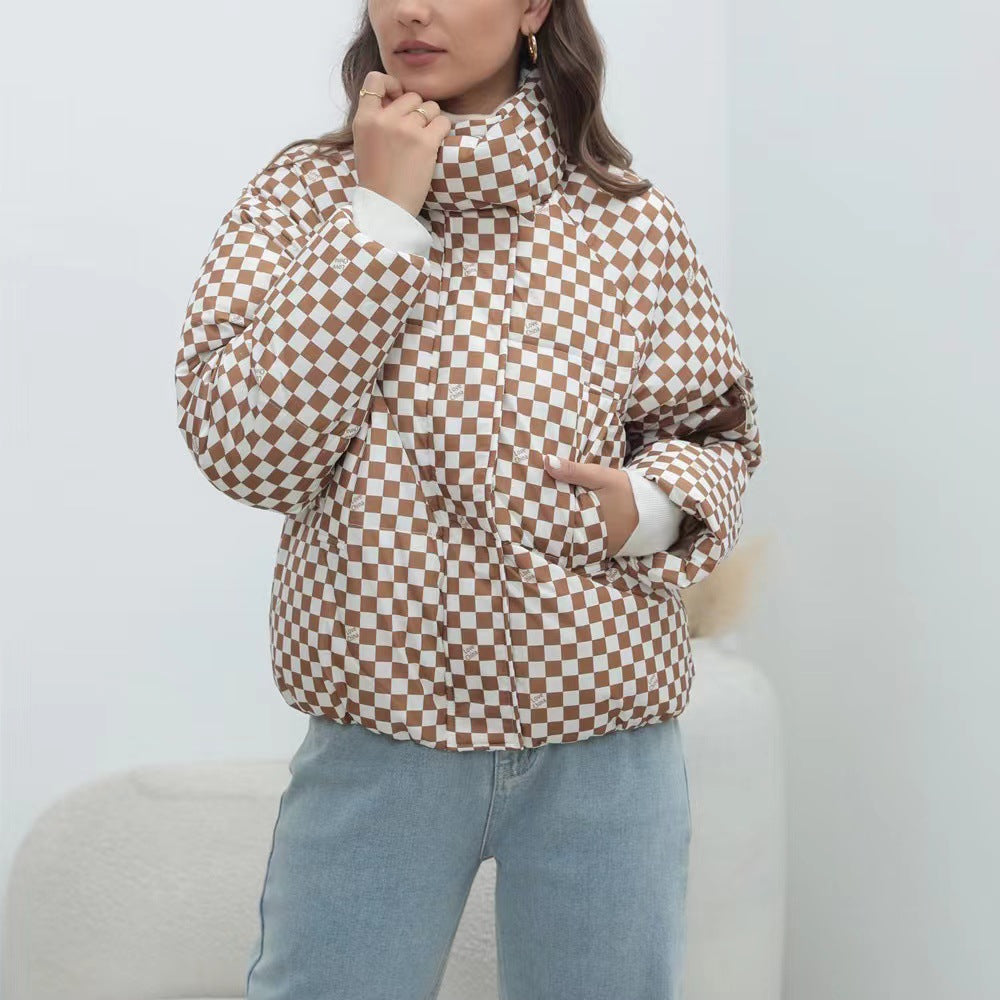 Dames coupe-vent doudoune avec col montant Chic und Stil