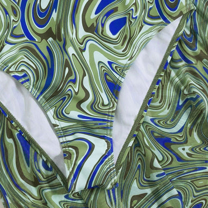 Dames Chemisier à Volants Robe A-Ligne Chic und Stil