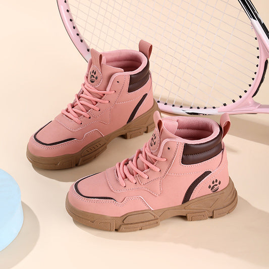Baskets montantes à la mode pour femmes avec surface en mesh respirant et semelle robuste Chic und Stil