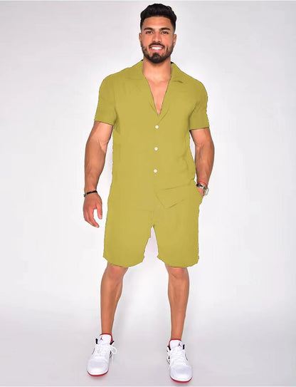 Chemise à manches courtes pour hommes Set Chic und Stil