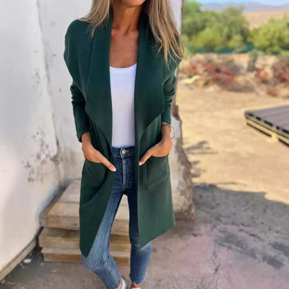Dames élégant Cardigan en matériau doux et coupe décontractée Chic und Stil