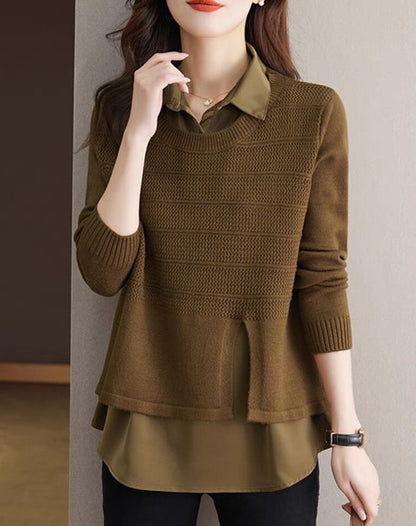Layered fashion pullover for women with Chic and Style structure