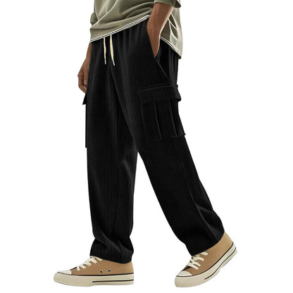 Casual corduroy pants for men with side pockets Chic and Style