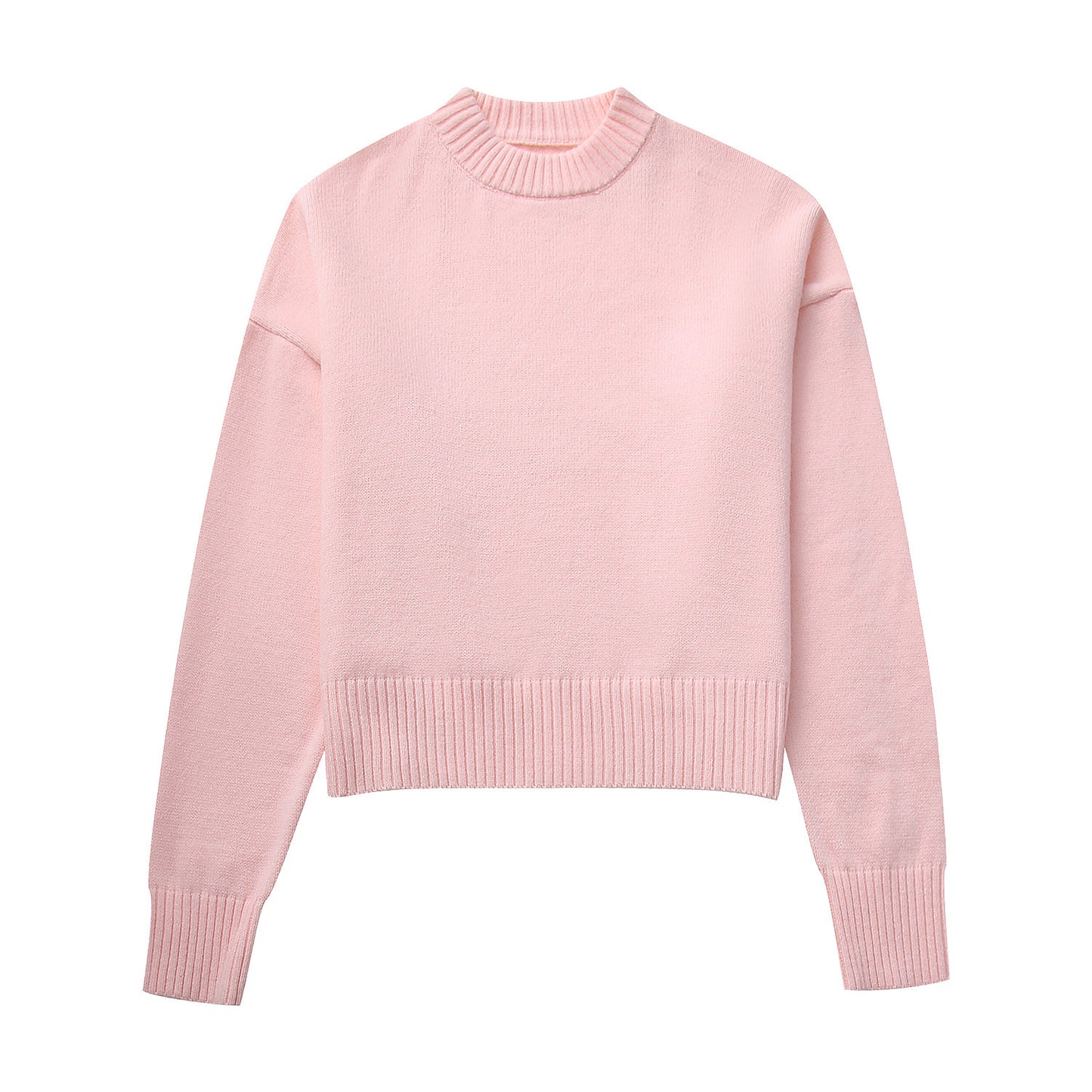 Pull en grosse maille pour femmes avec des manches larges et un col rond Chic und Stil