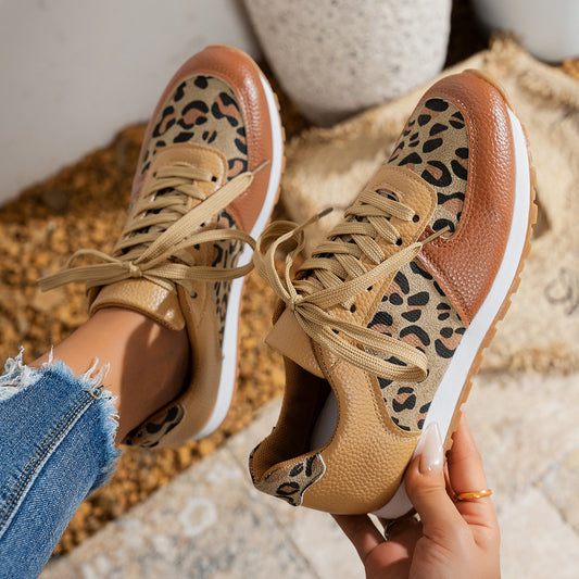 Baskets pour femmes avec motif léopard et semelle respirante Chic und Stil