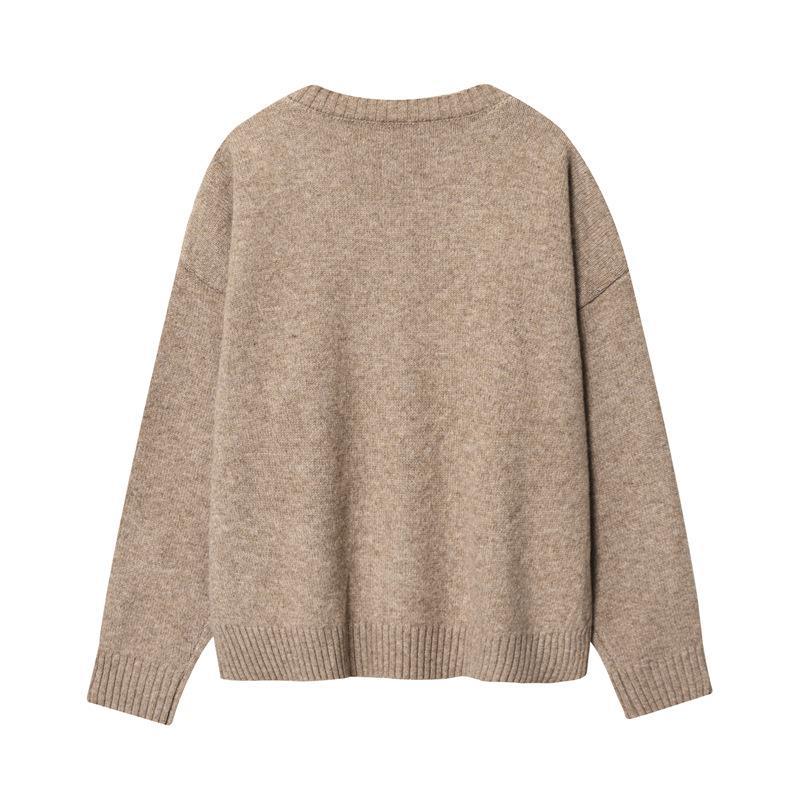 Dames Cachemire-V-décolleté Pull Chic und Stil