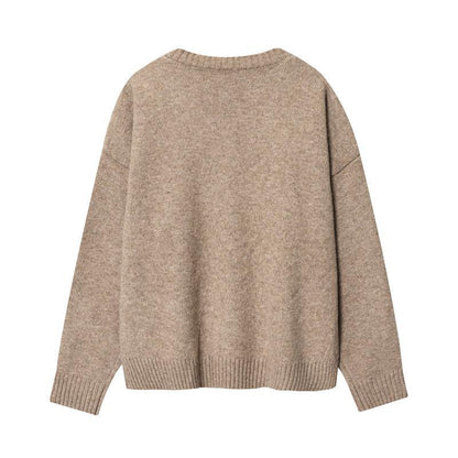 Dames Cachemire-V-décolleté Pull Chic und Stil