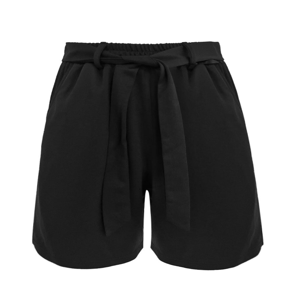 Shorts taille haute, décontractées pour femmes avec des liens Chic und Stil