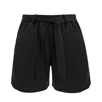 Shorts taille haute, décontractées pour femmes avec des liens Chic und Stil