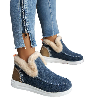 Dames Baskets confortables rembourrées avec fermeture velcro élégante et semelle antidérapante Chic und Stil