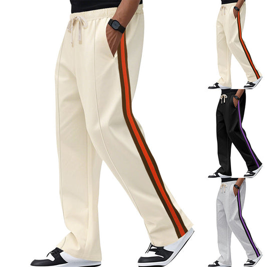 Sport leisure pants for men with side stripes and an elastic waistband Chic and Style