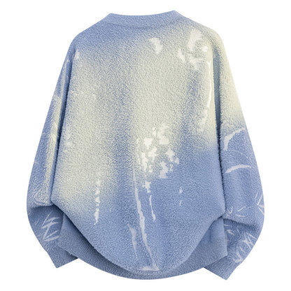 Dames Doux Pull en Cachemire avec un Design Floral Stylé Chic und Stil