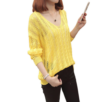 Pull en tricot pour femmes avec design épaule dénudée et lacets au dos Chic und Stil