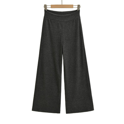 Wide jersey pants for women with high waist Chic and Style