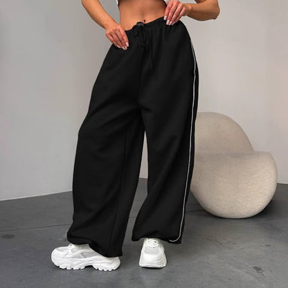 Loose athletic pants for women with elastic waistband Chic and Style
