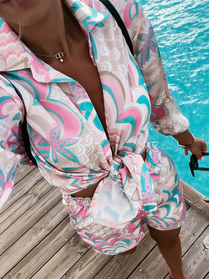 Dames Ensemble Coordonné Imprimé Élégant Chic und Stil