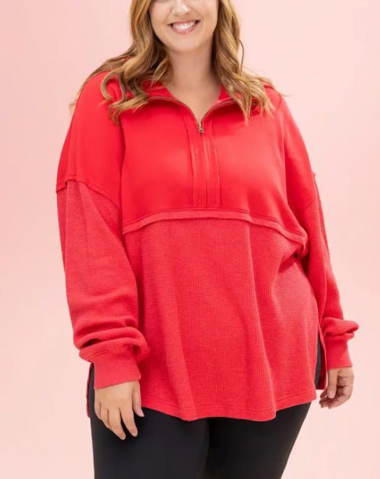 Pull femme décontracté avec fermeture éclair Chic und Stil
