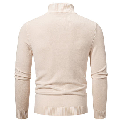 Pull en tricot élégant pour homme avec fermeture éclair haute Chic und Stil