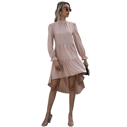 Dames Élégante et décontractée robe mini avec volants Chic und Stil