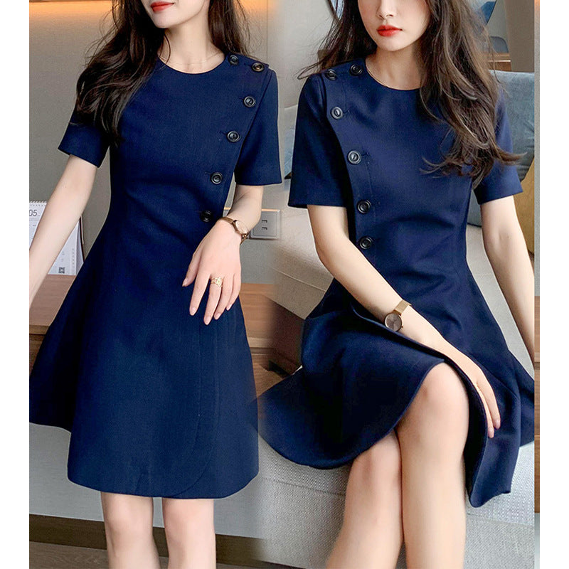 Robe A-Ligne Boutonnée pour Femmes Chic und Stil