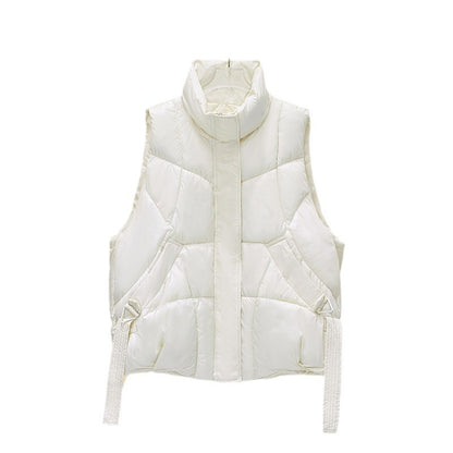 Dames gilet matelassé avec poches spacieuses et coupe moderne Chic und Stil