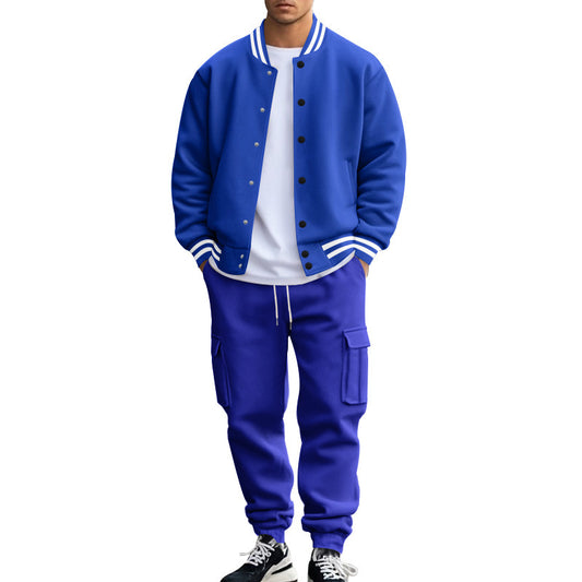 Veste bomber sportive pour hommes et pantalon de training cargo Chic und Stil