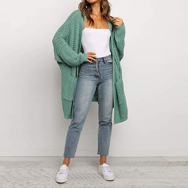 Dames Grand cardigan en tricot avec une coupe ample et des poches profondes Chic und Stil