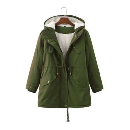 Functional parka jacket for women with removable hood and faux fur lining Chic and Style