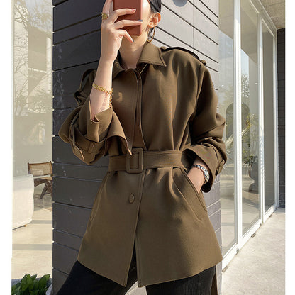Veste trench utilitaire ceinturée pour femmes Chic und Stil