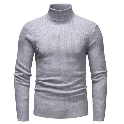 Men's high-quality cashmere pullover with structured cable knit pattern Chic and Style