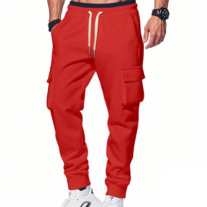 Men's cargo pants with elastic waistband and practical side pockets Chic and style 1759578172