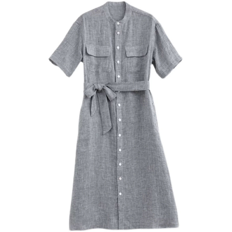 Robe chemise utilitaire décontractée pour femmes Chic und Stil