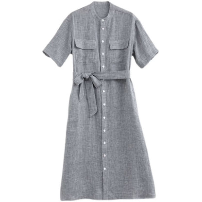 Robe chemise utilitaire décontractée pour femmes Chic und Stil