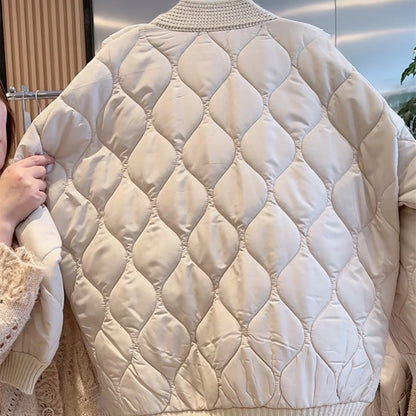 Dames doudoune avec détails volants et poches Chic und Stil