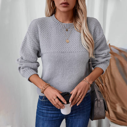 Pull en tricot tendance pour femmes avec design texturé et coupe décontractée Chic und Stil
