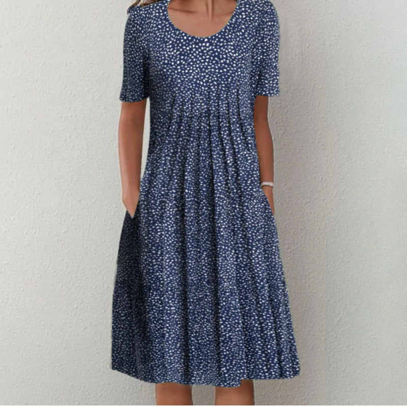 Robe maxi pour femmes avec un design floral et des manches larges Chic und Stil