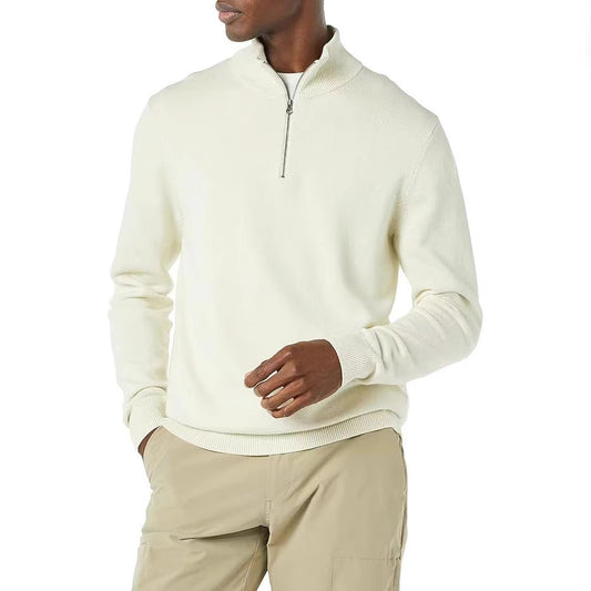 Elegant pullover for men with a turtleneck and full zipper Chic and Style