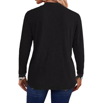 Dames Élégante et décontractée Longue veste avec design floral Chic und Stil