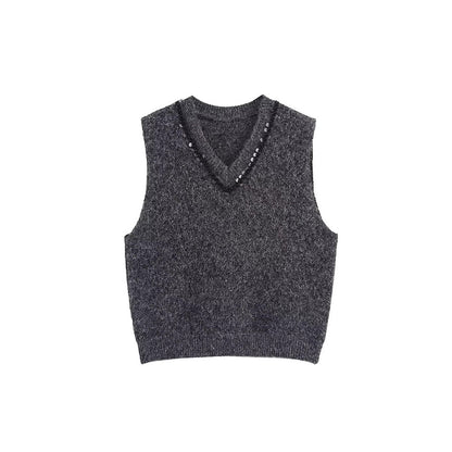Dames gilet en tricot avec accents brillants Chic und Stil