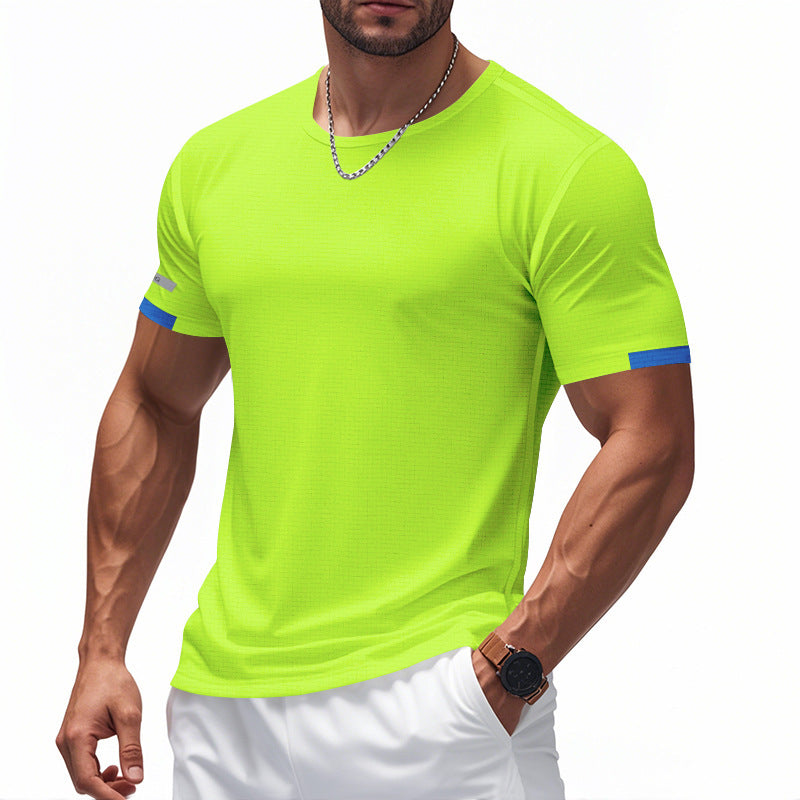 T-shirt fonctionnel pour hommes avec design respirant et détails réfléchissants Chic und Stil