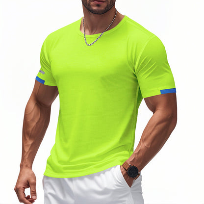 T-shirt fonctionnel pour hommes avec design respirant et détails réfléchissants Chic und Stil
