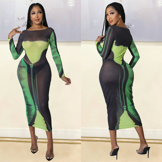 Ladies Chic and Stylish Long Bodycon Dress